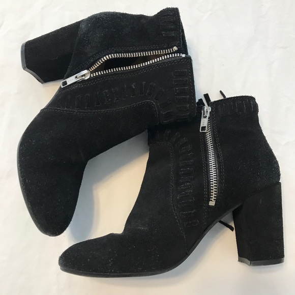 H&M Fringe Black Suede Booties, 37 - Picture 5 of 6